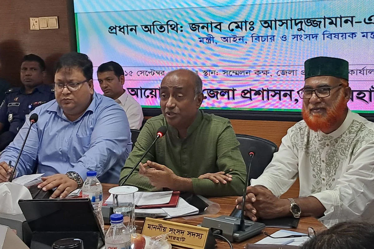 ফ্যাসিস্ট সরকারের আমলে ৬০ লাখের বেশি মিথ্যা মামলা হয়েছে: আইনমন্ত্রী